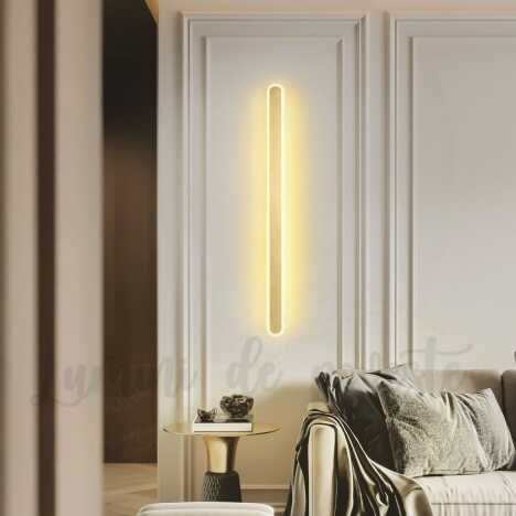 Aplica LED 64W Tube Gold, LED inclus, 1 surse de iluminare, Lumina: Cald, Natural, Rece