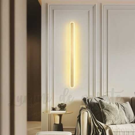 Aplica LED 64W Tube Gold, LED inclus, 1 surse de iluminare, Lumina: Cald, Natural, Rece, Echivalent